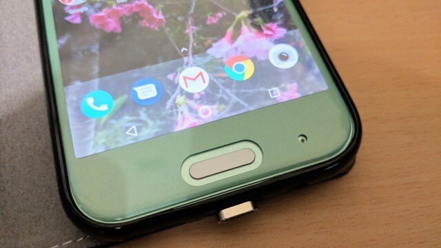 X1の指紋センサーとホームボタンは別々に機能