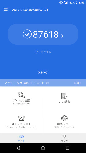 Antutu Benchmark結果