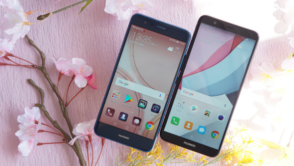 HUAWEI nova lite 2/HUAWEIP10 lite 両モデルとも指紋認証センサー搭載