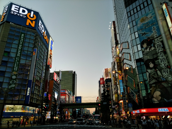 夕方の風景写真(ZenFone 5Q)