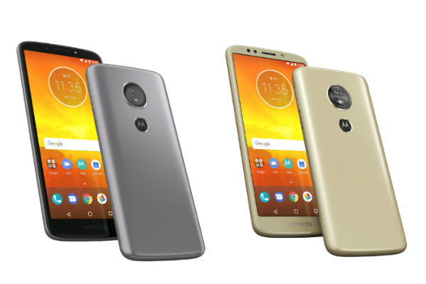 Moto E5 左からフラッシュグレー、ファインゴールド