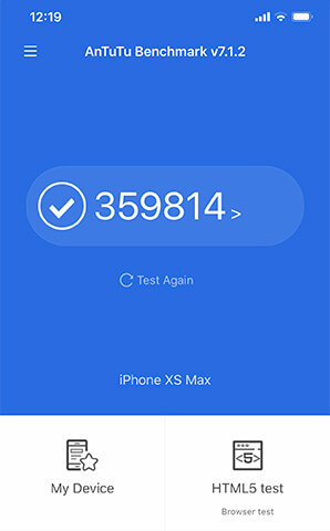 AnTuTu Benchmark(Ver.7.1.2)でのベンチマーク測定結果