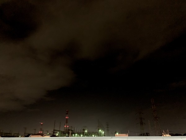 夜空を撮影