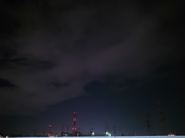 夜空を撮影