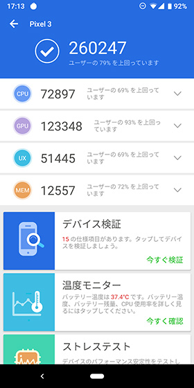 AnTuTu Benchmark測定結果