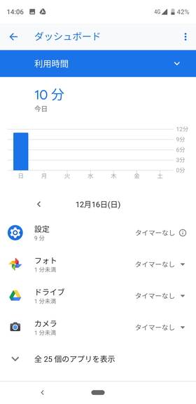 メイン画面にはおもに3つの情報が並ぶ