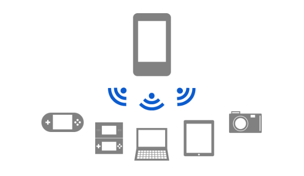 スマホをWiFiルータのように活用するのがテザリング