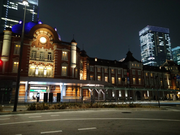 夜間撮影モードで撮影