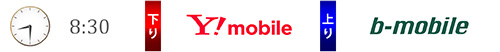 下りはY!mobile、上りはb-mobile S