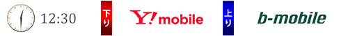 下りはY!mobile、上りはb-mobile S