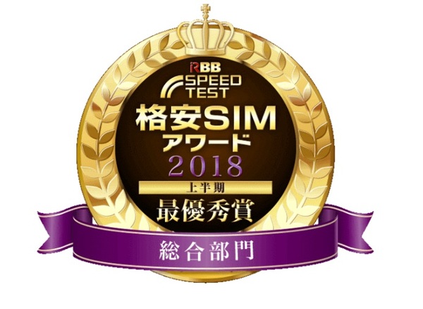 格安SIMアワード2018上半期