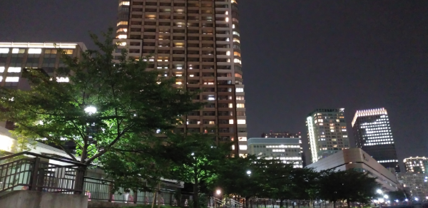 周りが暗くても光とのバランスが絶妙に調整される