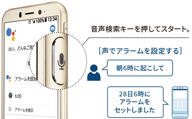 光る、しっかり押せる3つのボタン